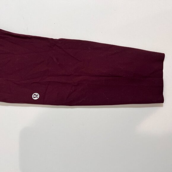 Lululemon Fast & Free High Rise w/Pockets Maroon/Burgundy Leggings Size 8 - Picture 5 of 5